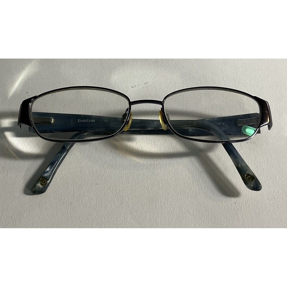 Bebe BB5047 Fresh Sky 135 Eyeglasses Frames Blue Metal Rim